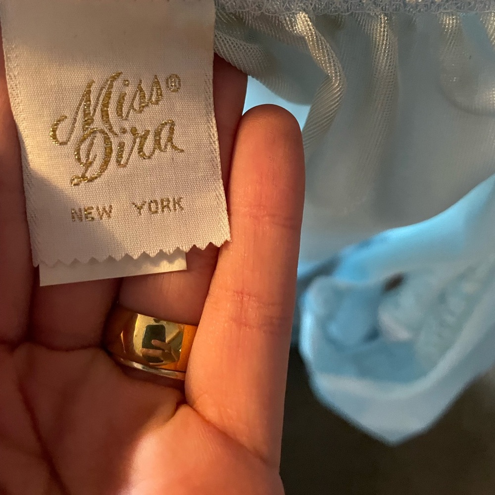 Vintage light blue night gown